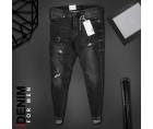 Classic Distressed Denim Jeans For Men